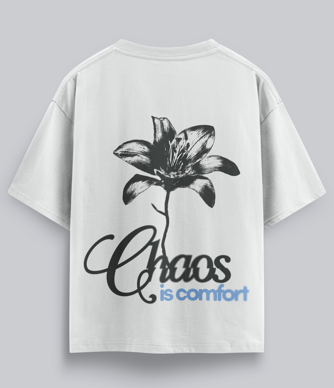 Camiseta Oversize Bloom in Chaos NVRSFT — Drop Soft Chaos | Print viral streetwear México