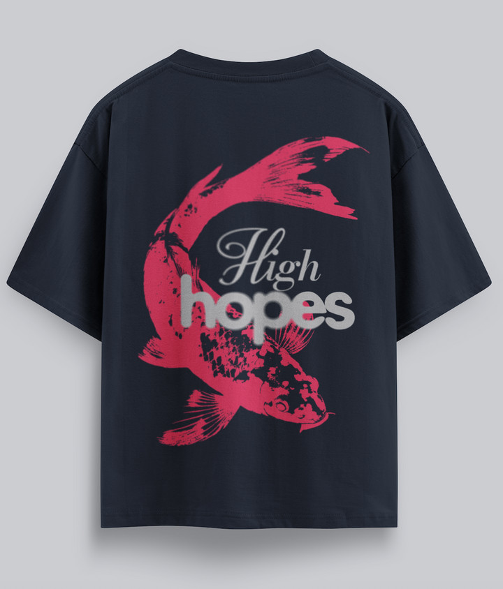 Camiseta Oversize Koi Fish NVRSFT — Drop Feelings in Pieces | Print Japón streetwear México