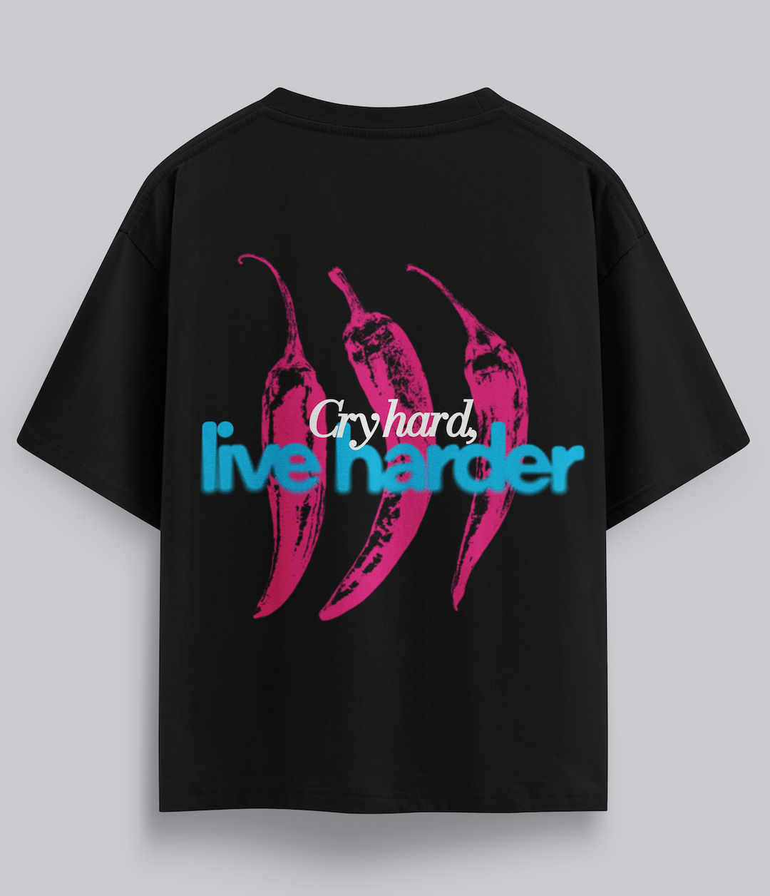Camiseta Oversize Burn to Live NVRSFT — Print streetwear edición limitada México