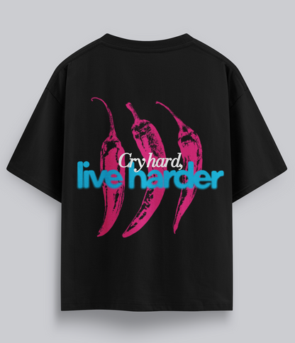 Camiseta "Live Harder" manga corta