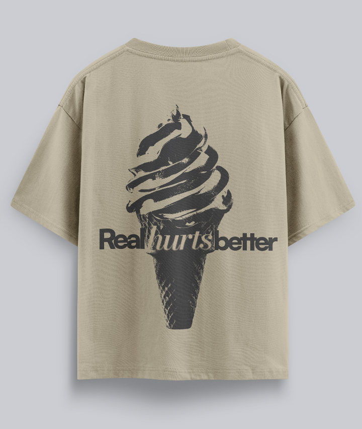 Camiseta Oversize Sweet Delusion NVRSFT — Drop Feelings in Pieces | Print nostalgia streetwear México