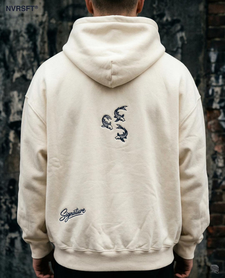 Hoodie Signature Edición Claro streetwear mexicano NVRSFT