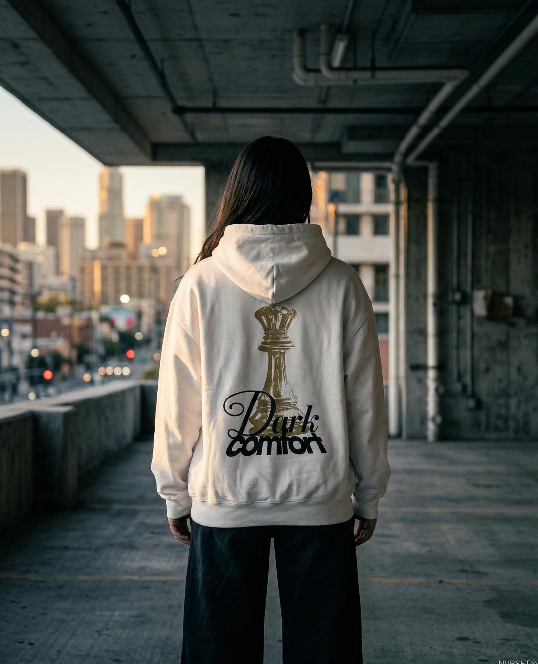 Hoodie Dark Comfort streetwear edición limitada NVRSFT