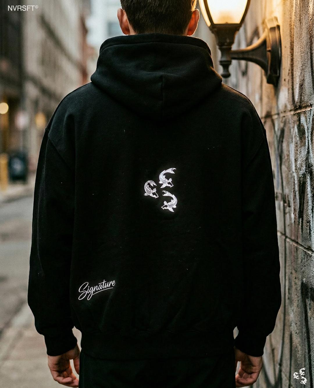 Hoodie Signature streetwear mexicano edición limitada NVRSFT