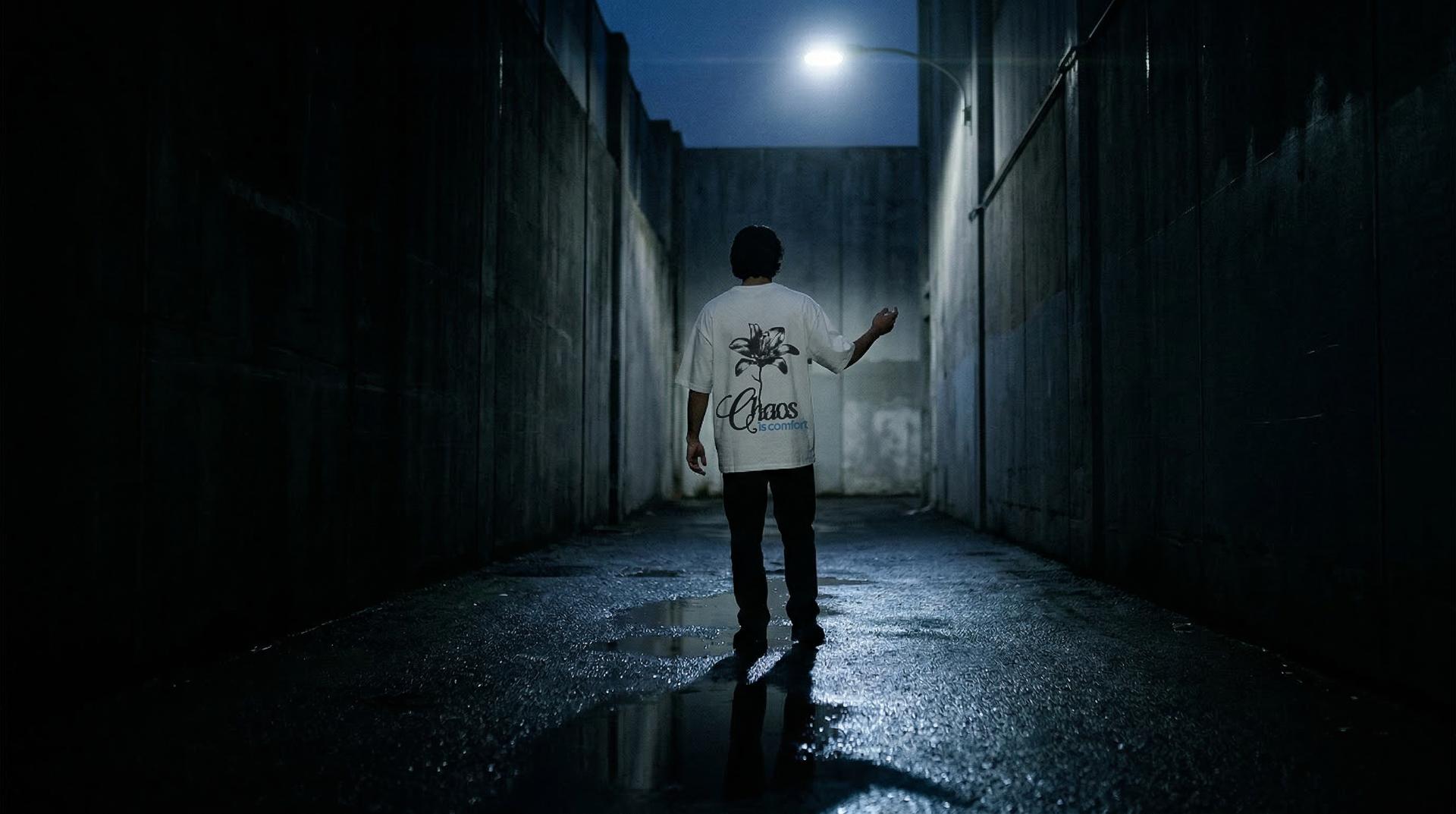 Camiseta Oversize Crying in 4K streetwear diseño original mexicano NVRSFT